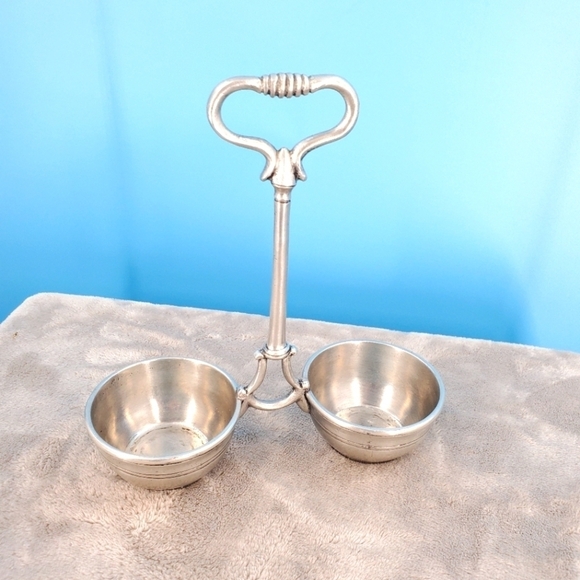 Cosi Tabbelini vintage pewter cruet set marked - Picture 1 of 16